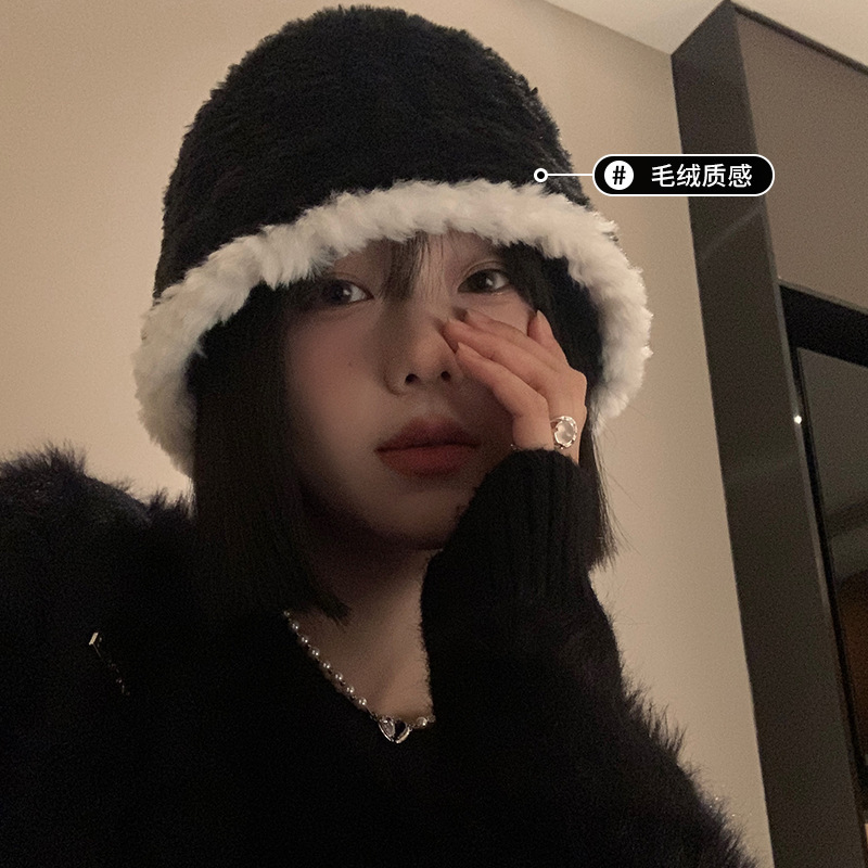 帽子/防晒帽/针织帽/贝雷帽/渔夫帽羊毛细节图