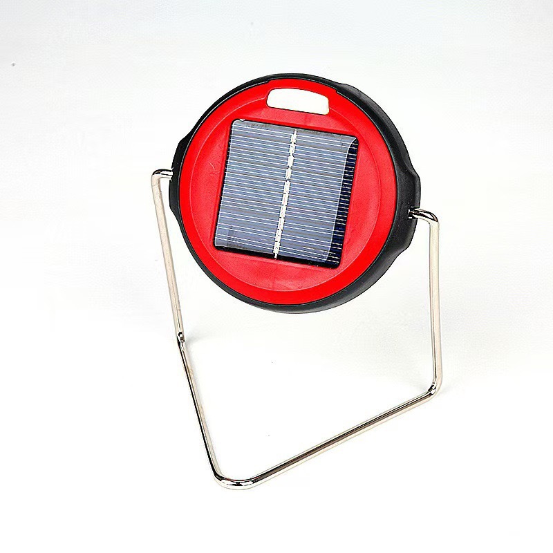 Multi-functional LED solar portable lamp, night light, emergency light, iron stand, portable outdoor camping flashlight pic 3