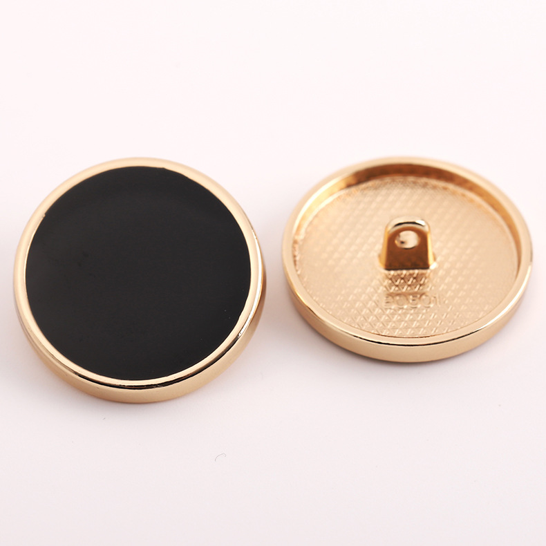Metal Buttons Round Flat Button Fashion Men's And Women's Suit Buckle Pants Coat Trench Coat Buckle details Picture