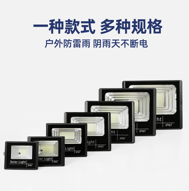 Solar lamps, household cross-border outdoor garden lighting, street lamps, led high-power floodlights, ultra-bright and waterproof pic 3