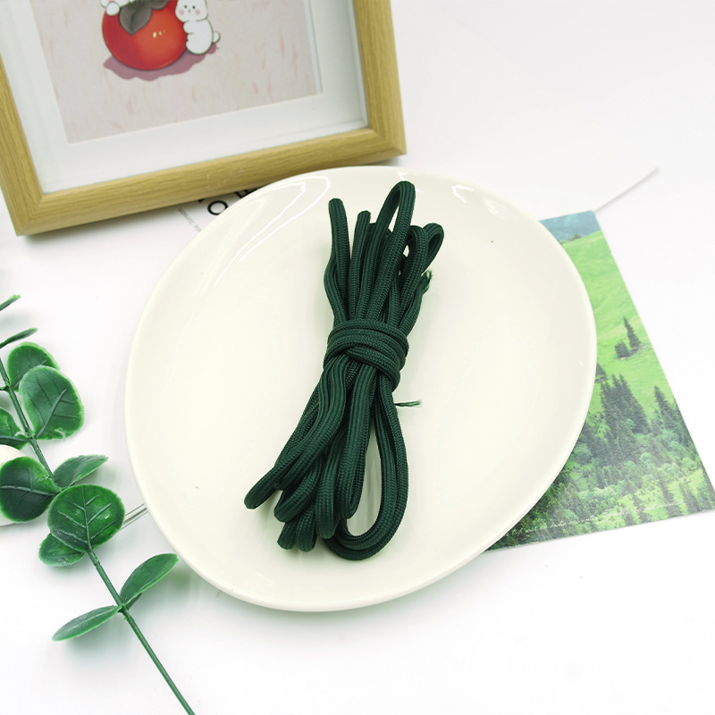 New color miu tie rope, solid color umbrella rope bag, diy accessory, hand-woven rope, keychain, 5mm umbrella rope pic 4