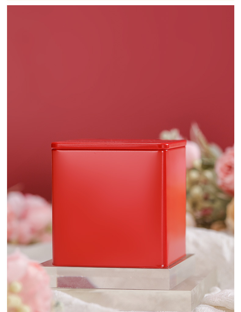 Wedding candy box, iron box, metal can, Zhengshan Xiaozhong tinplate tea can, wedding souvenir, wedding candy iron box with printing pic 17