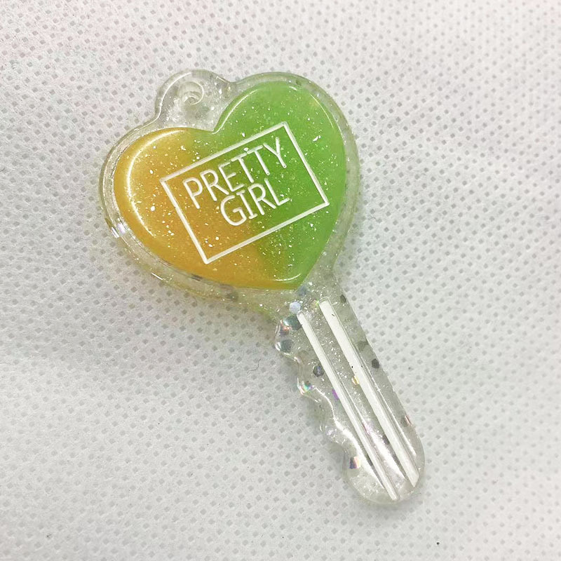 Wholesale of resin diy Japanese and Korean style gradient color mobile phone pendants, stationery, bags, clothing, keychains, pendants and accessories Specification image