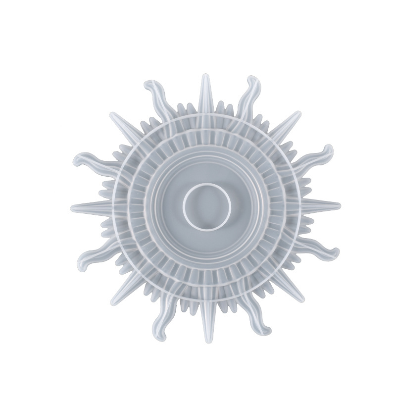Wholesale of diy crystal resin epoxy resin sun mirror, sun and moon mirror, wall mural decoration, silicone mold Item Picture