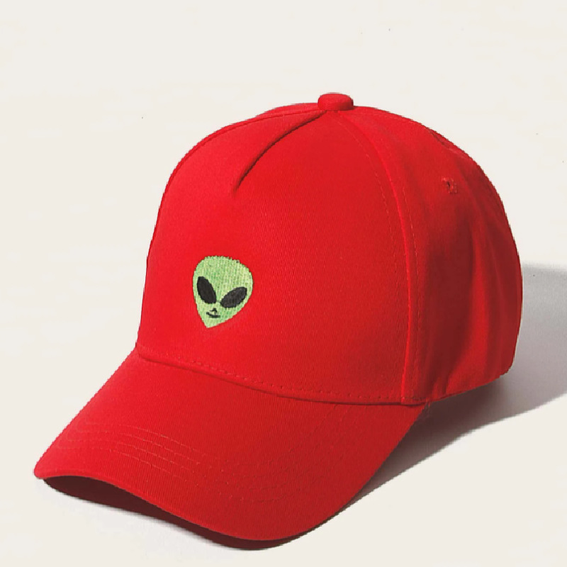 Hat Foreign Trade Korean Version Of The New Alien Embroidered Baseball Cap Men And Women Autumn And Winter Curved Eaves Cap Couple Hat Application Scenario