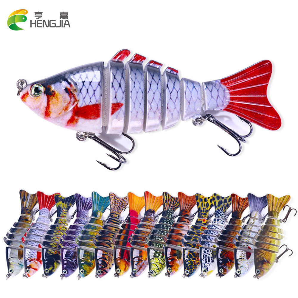 New 7-segment 10CM multi-segment fish bait from Lure bait wholesale, Mino hard bait, Hengjia vib fish bait