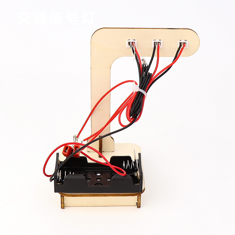 Traffic signal light Technology Small Project, Physical circuit Experiment material package for traffic lights, Primary school science Creative assignment Application Scenario