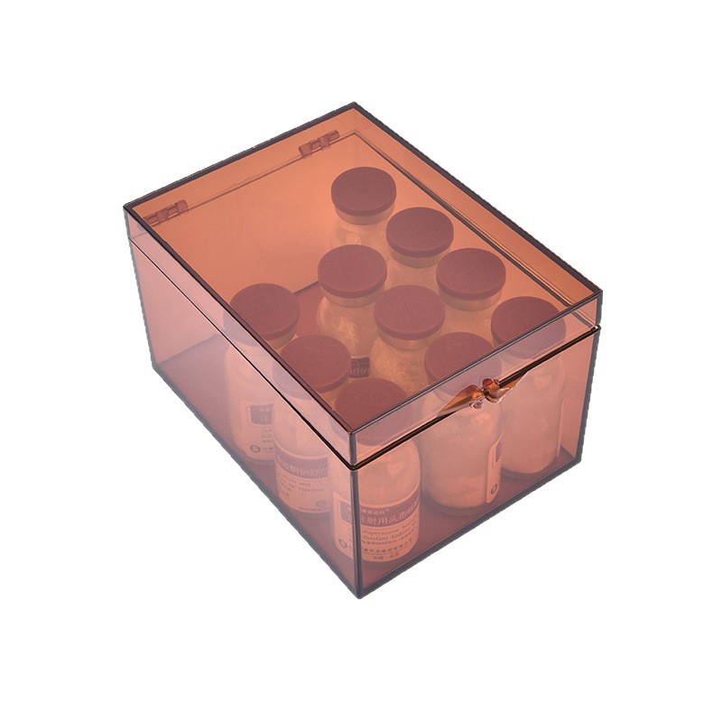 Non-breakable high-transparency PC square transparent plastic box, specimen display box, raw stone crystal, companion collection box, storage box Item Picture