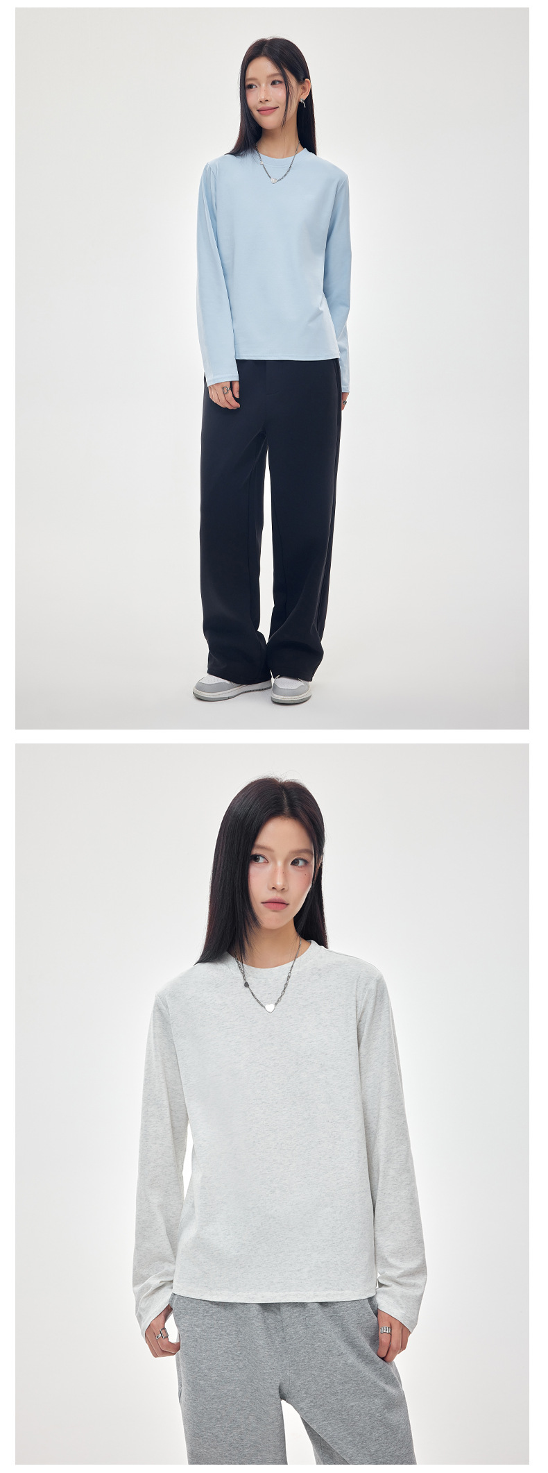 Quick-drying, cool-feeling, sun-protective basic long-sleeved T-shirt for women, SORONA outdoor sports daily commuting base layer top pic 15