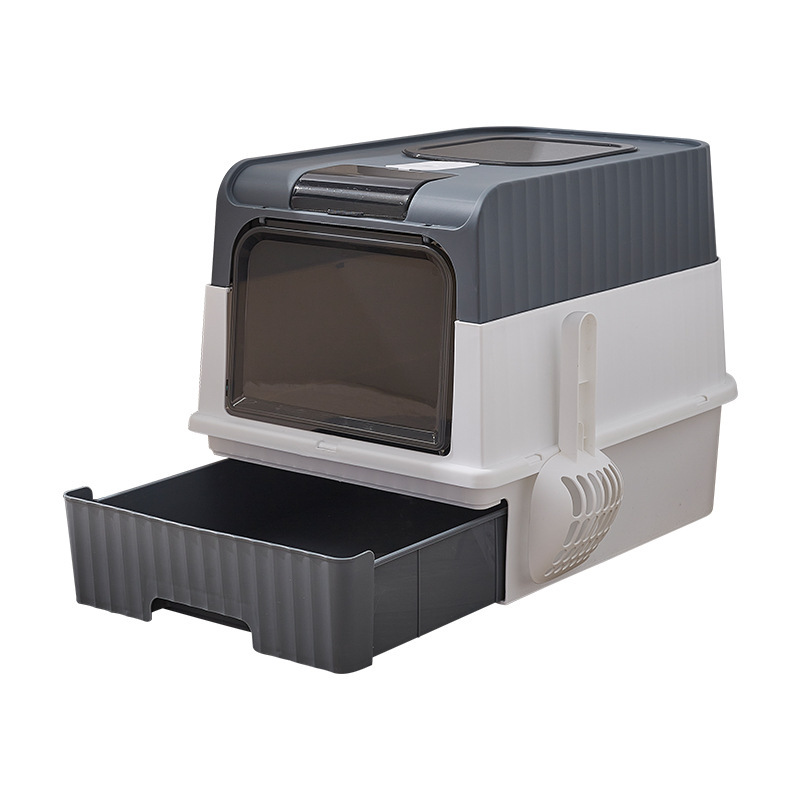 Pet litter box UV sterilization super large cat toilet drawer type fully enclosed deodorizing pet litter box Item Picture