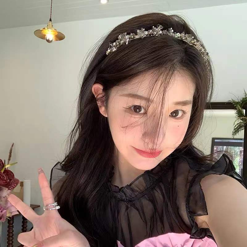 金属高级感发箍法式复古水钻2022夏季新款气质头箍女发卡发饰超仙