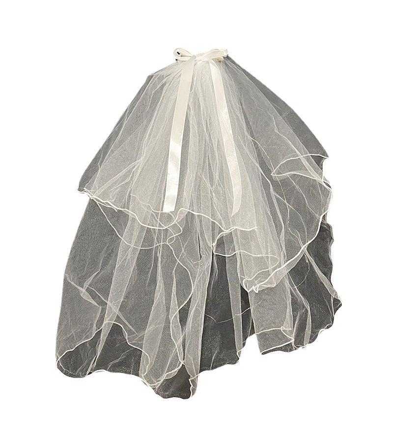 A popular online celebrity luminous headscarf with a light, double-layer super fairy-like best-selling children's headscarf travel photography super fairy-like pearl light headwear prop Item Picture