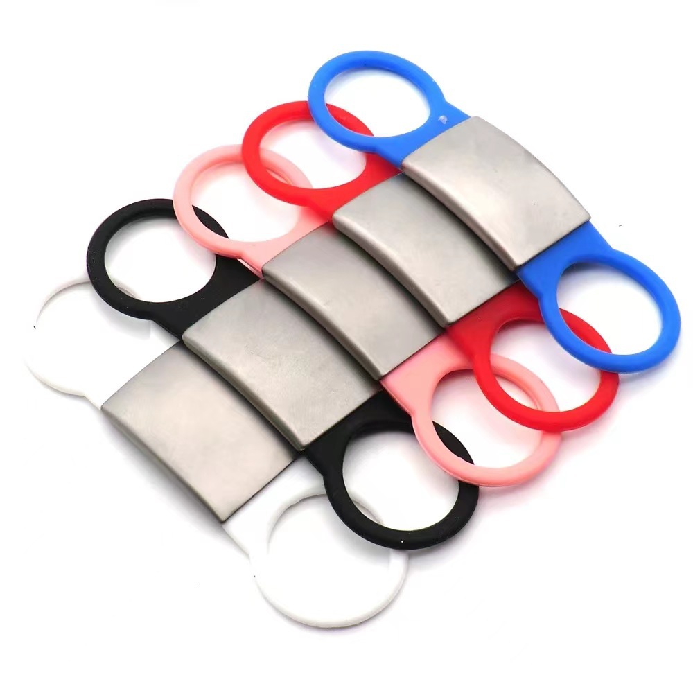 亚马逊硅胶狗牌不锈钢宠物牌二维码防丢宠物猫狗身份牌可刻字项圈