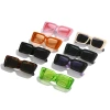 2022 New square-framed sunglasses cross-border influencer ins wide-leg glasses European and American fashion candy-colored sunglasses for women Application Scenario