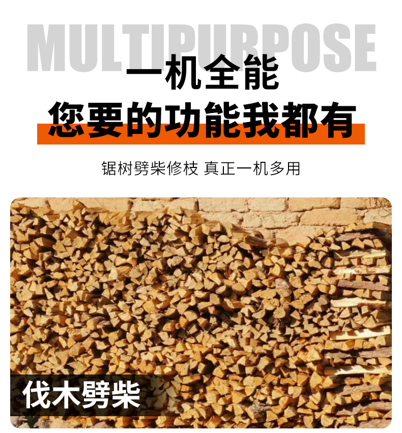 跨境大功率手持家用伐木锯电链锯多功能6寸园林修枝锯电动锂电锯详情3