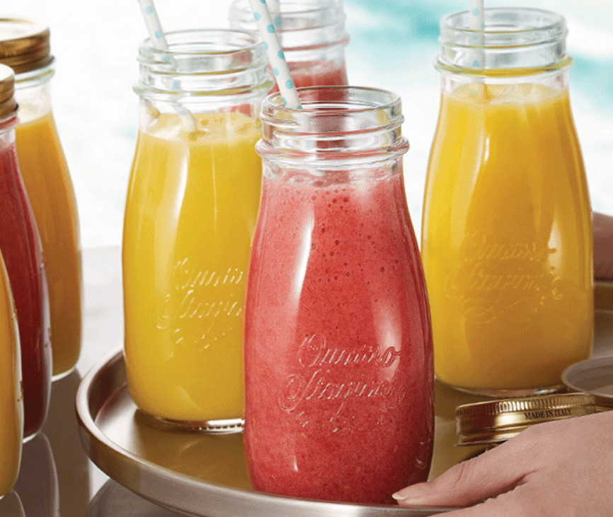 Heat-resistant milk bottle Glass yogurt bottle