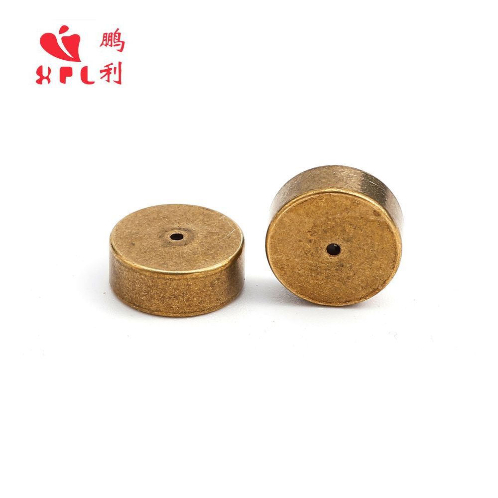 Cylindrical ear studs, ear plugs, pure brass, high-quality earrings, back stoppers can be engraved with characters and logos, accessories for lathes Application Scenario