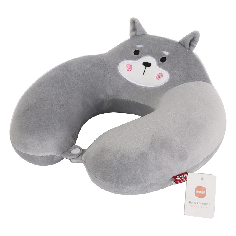 Cartoon animal slow rebound memory foam U-shaped pillow, Kanglewu office travel neck pillow, neck pillow U-shaped pillow wholesale Item Picture