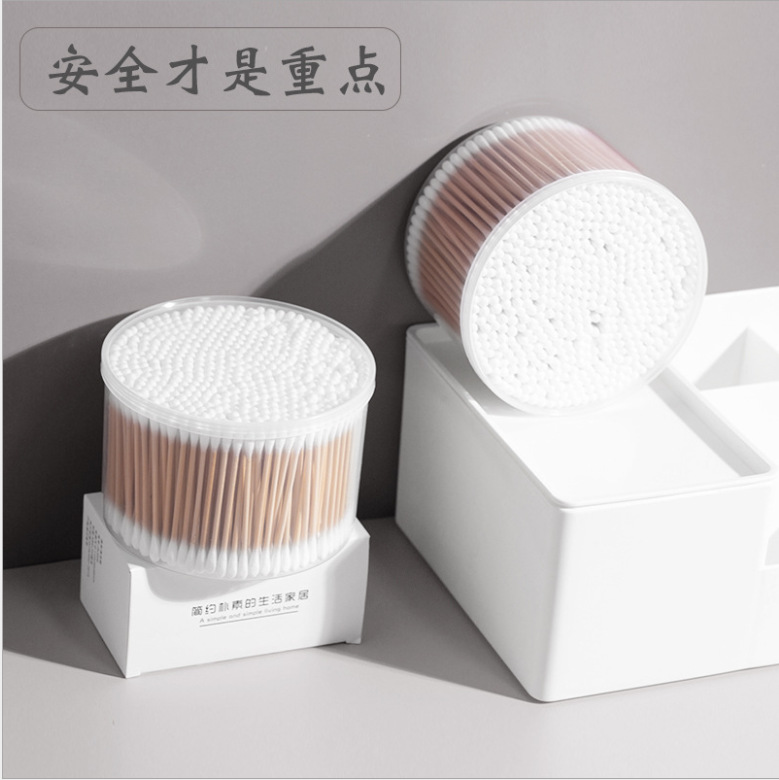 500 Boxed Two-Head Cotton Swabs Cotton Swabs For Household Women's Makeup Swabs For Ears Wooden Swabs For Household Cleaning Swabs Specification drawing
