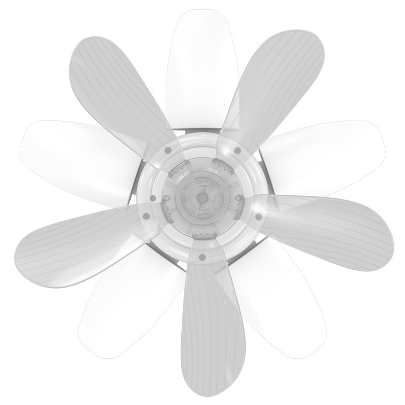 The five-leaf (short) folding fan lamp can be used in multiple scenarios including remote control, on-off lighting and fan Item Picture