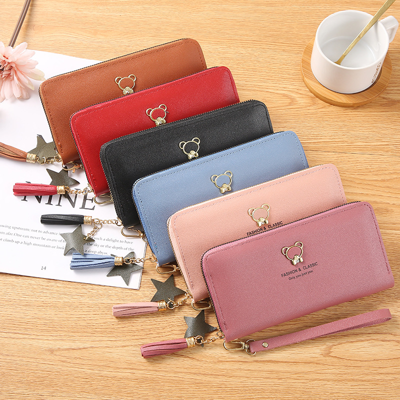 2022 nueva billetera mujer largo estilo coreano versión de moda portátil con la mano cero bolso con cremallera multifunción mujer teléfono bolso Application Scenario