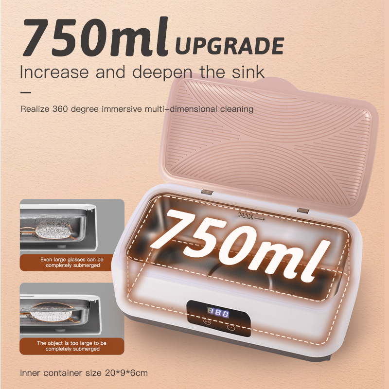 New ultrasonic cleaning machine for household glasses cleaning, small cleaning machine, cross-border jewelry and watch ultrasonic cleaning Application Scenario