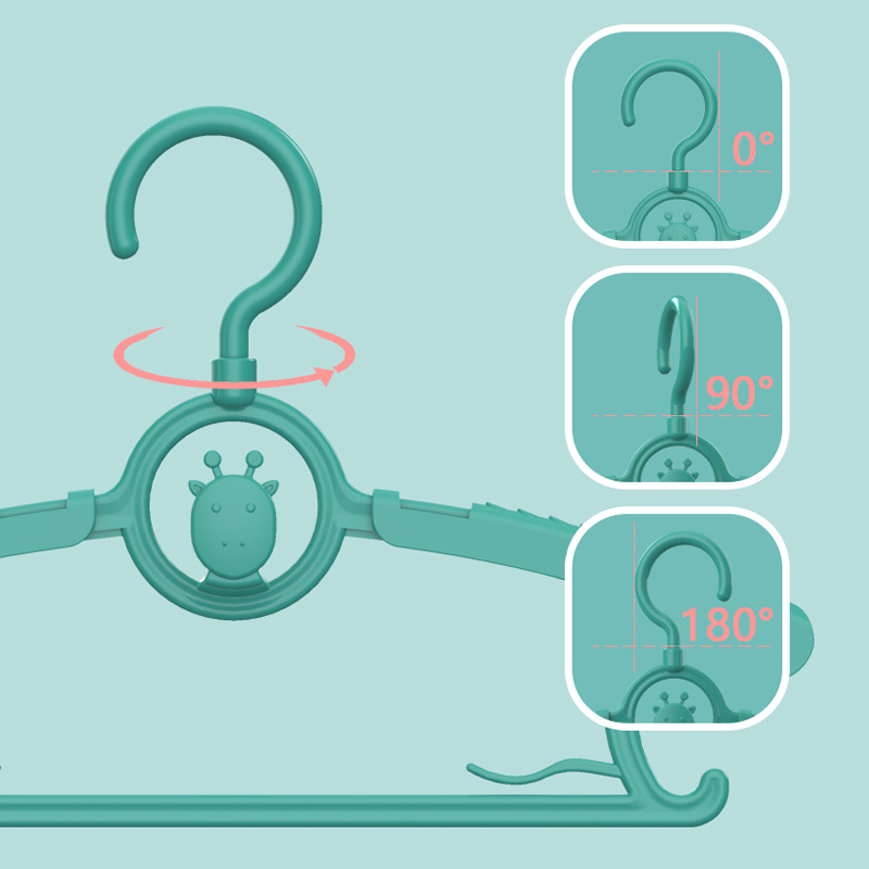 Retractable children's clothes hanger, clothes hanger, children's clothes, baby and infant special household anti-slip factory stock wholesale details Picture