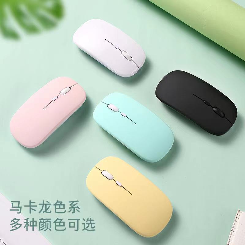 New Candy Wireless charging Bluetooth mouse USB Desktop notebook 2.4 Silent mouse Dual-mode mouse full figure