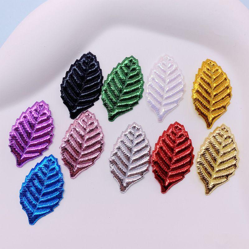 仿真植物配件 数脂材料装饰树叶 手感仿真叶子头饰发夹装饰现货