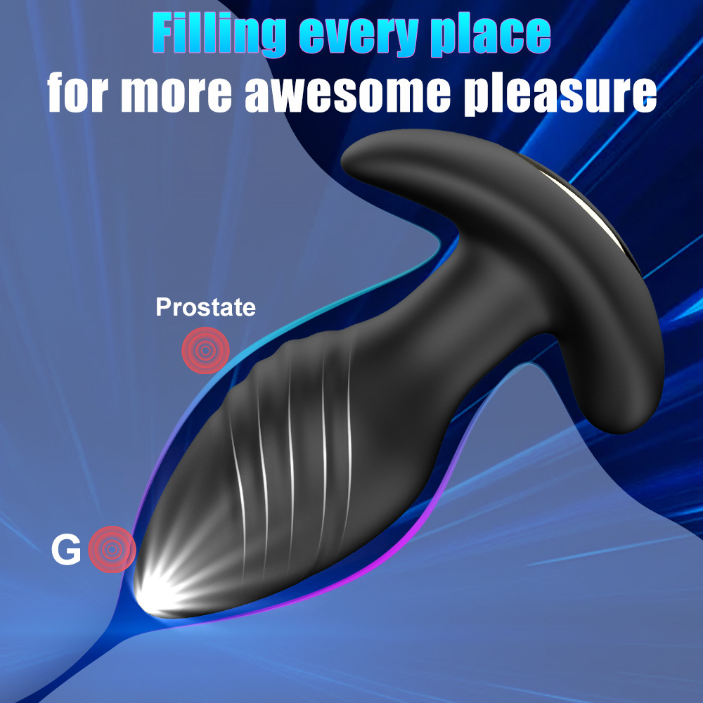 Black Spade Men and women use wireless APP vibration masturbation device and fully automatic vibration massage device to stimulate anal plugs for fun Specification drawing