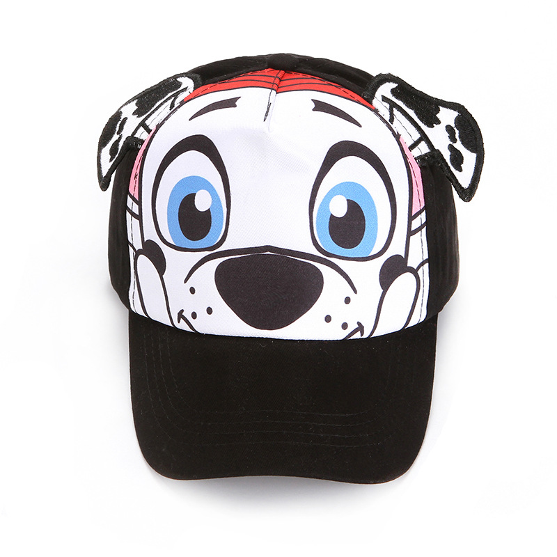 Children's cartoon hats, summer outdoor sun protection hats, cute puppy baseball caps, spring and autumn baseball caps Specification image