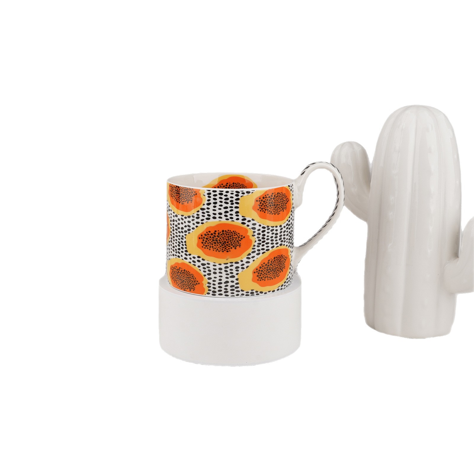 High appearance level, cute flower ceramic mugs, home breakfast cups, large-capacity water cups, office cups, coffee cups Item Picture