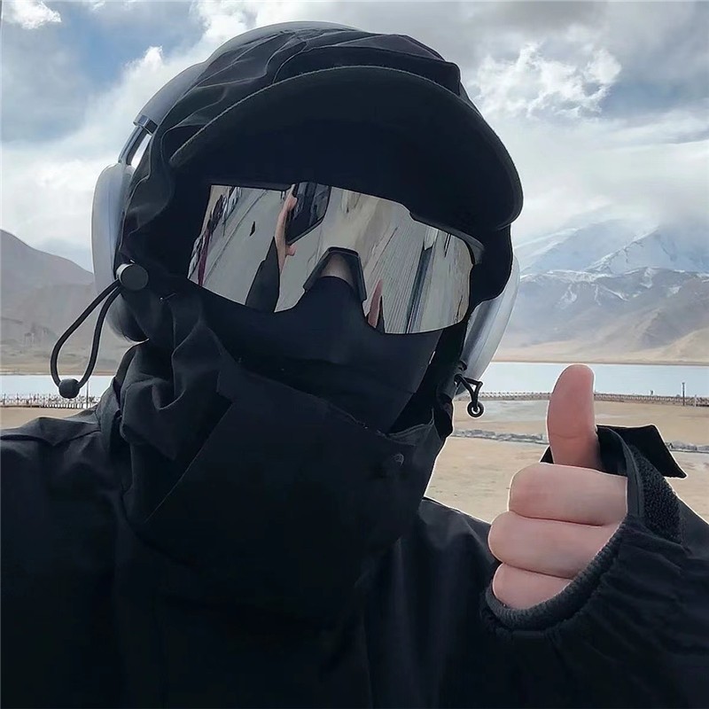 Day and night dual-purpose cycling glasses, outdoor sports cycling sunglasses, UV-resistant and windproof sunglasses details Picture