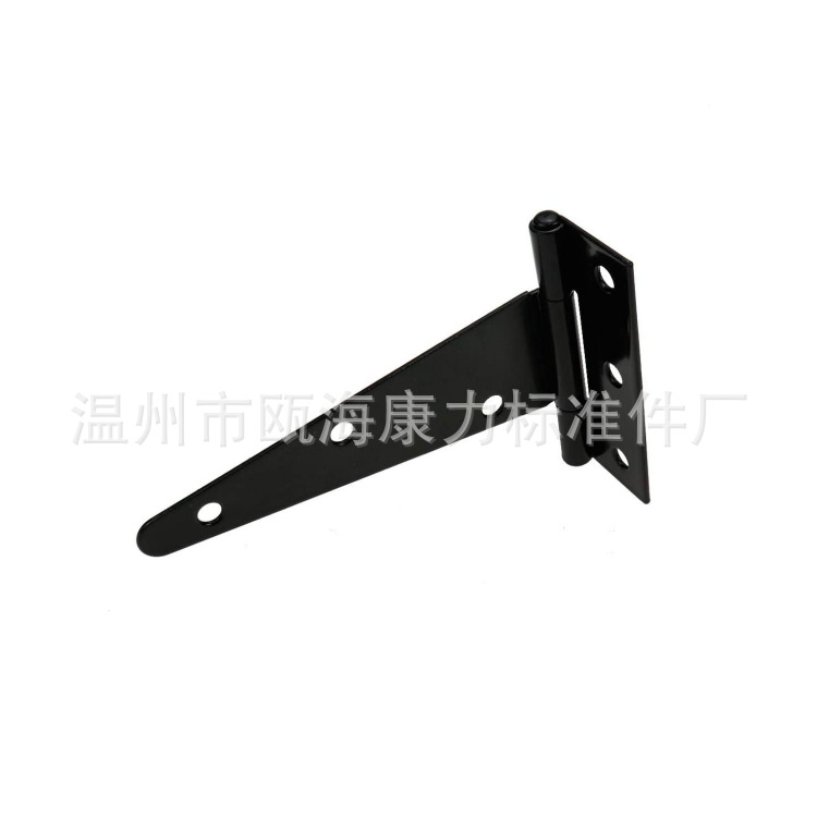 T-shaped hinges, T-shaped hinges, triangular hinges, slotted bearings, door and window accessories, black paint, 2 inches -12 inches Item Picture