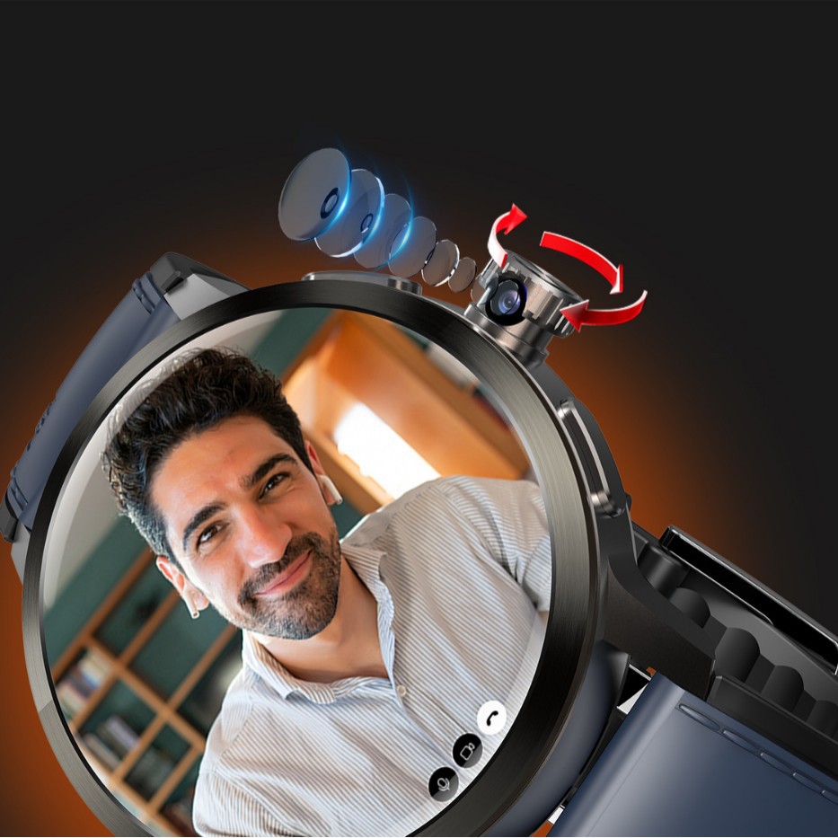 Cross-border exclusive 4G SIM card, 1.75-inch AMOLED screen, 180° rotating camera, Android 8.1 smartwatch details Picture