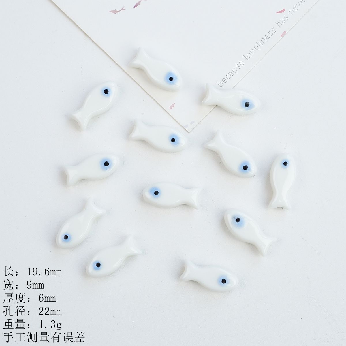 Jingdezhen ceramic hand-painted fish, versatile glossy macaron accessories and accessories wholesale, handmade DIY materials pic 13