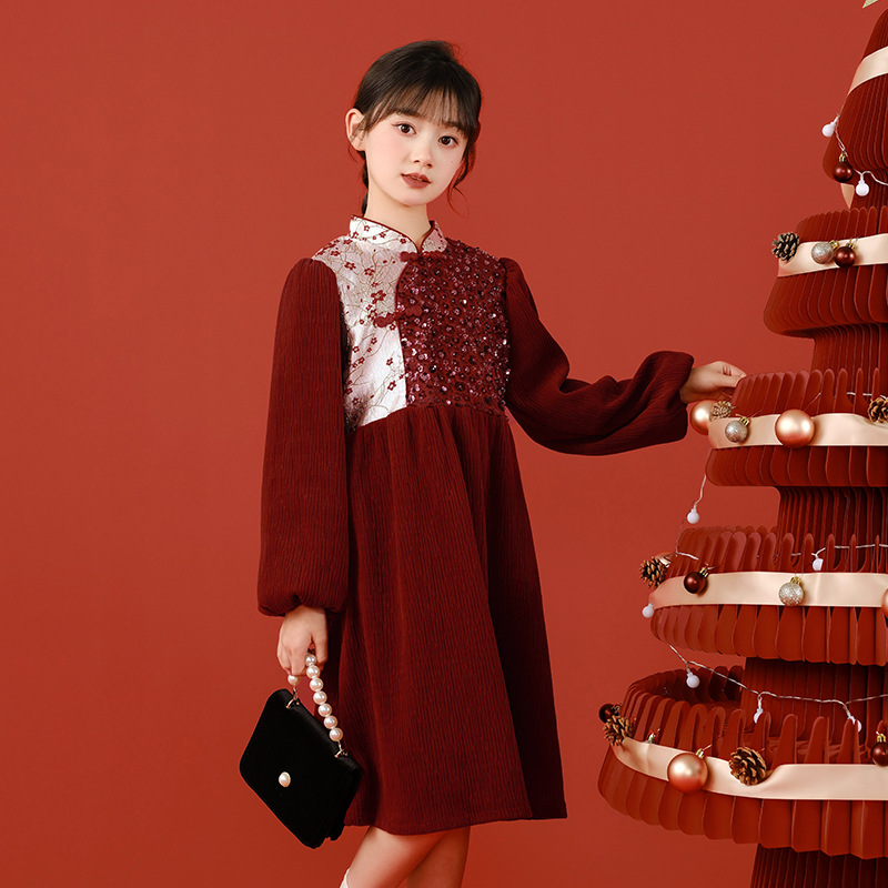 儿童连衣裙/童装童裙/打揽/裙子/裙子童装细节图