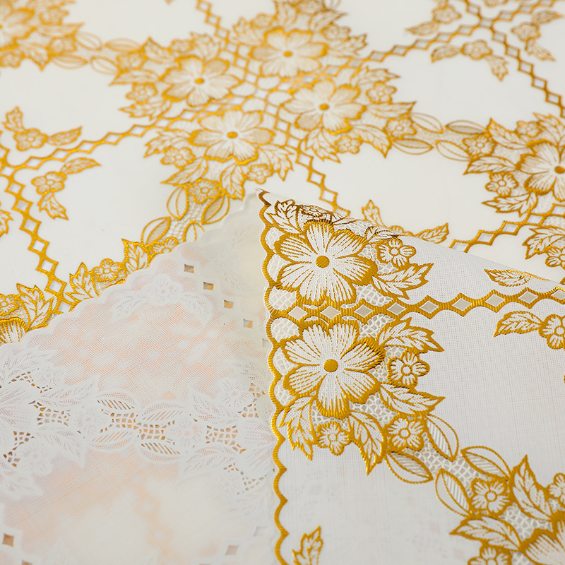 European Pvc Hot Gold Tablecloth Washable 3D Coffee Table Cloth Waterproof, Oil-Proof And Ironing Rectangular Plastic Coffee Table Mat Application Scenario