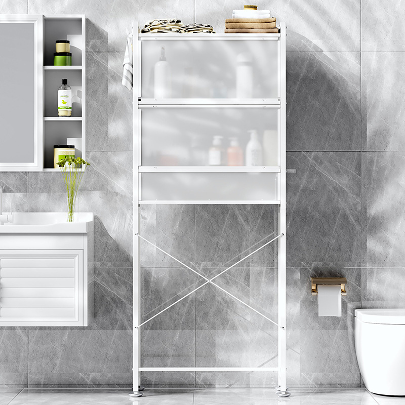 Bathroom Storage Rack Roller Washing Machine Storage Rack Toilet Floor Storage Rack Above The Toilet Application Scenario