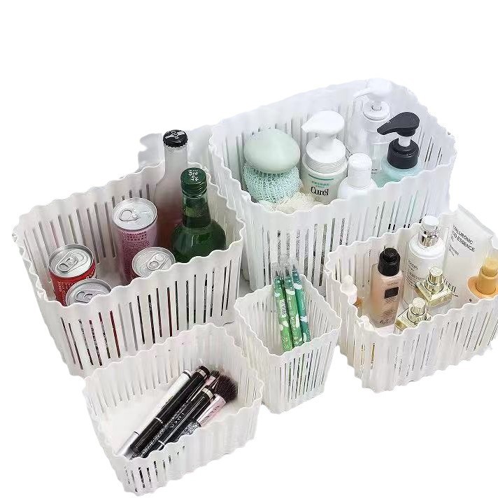 Creative storage basket, leather handle, miscellaneous clothes storage basket, leather hand-held clothes basket, no handle storage basket Item Picture