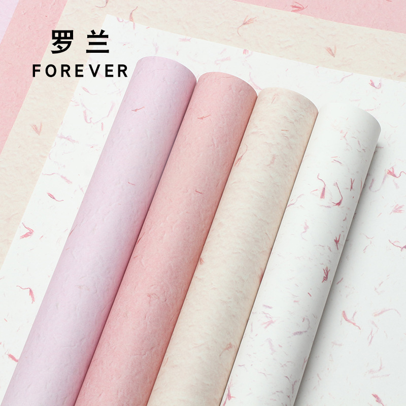 罗兰复古花瓣东巴纸鲜花包装纸风华纸diy礼物鲜花花店手撕包花纸