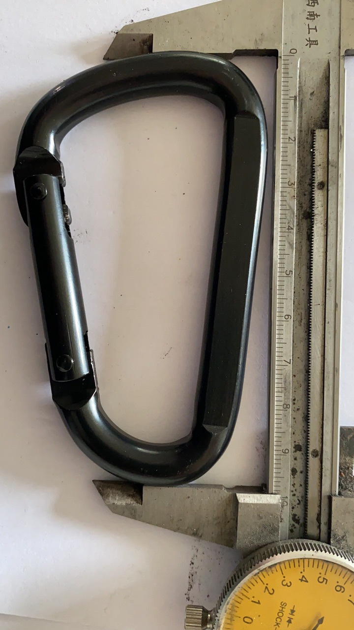 10号压扁扣D型扣登山扣瑜伽吊扣健身扣金属扣挂扣吊床扣钥匙扣详情4