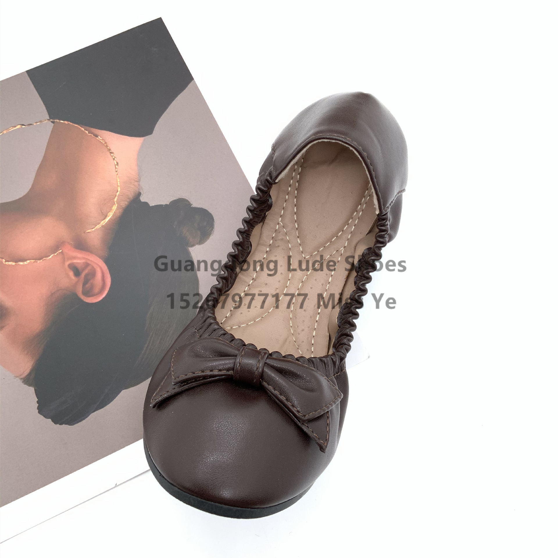 New Spring And Summer Women's Casual Single Shoes Guangzhou Women's Shoes Craft Shoes Bow Casual Comfortable Omelette Shoes Application Scenario