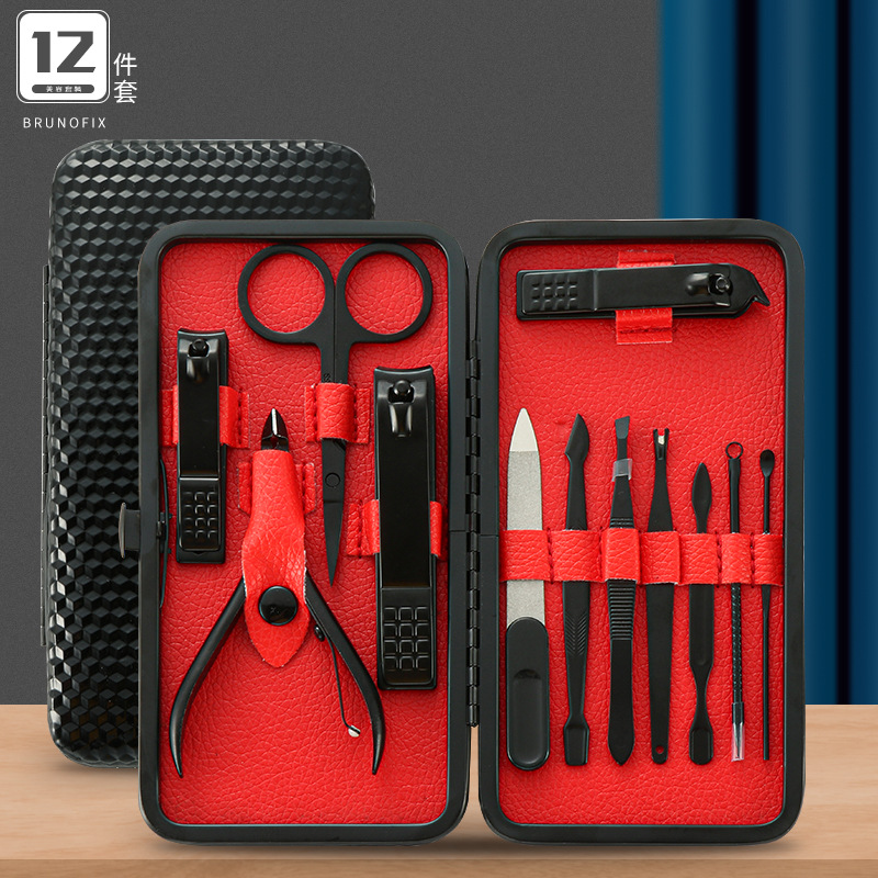 Black nail clipper set, nail decoration tools, German nail clippers, convenient nail clippers, pedicure knives, nail clipper set, shanilak