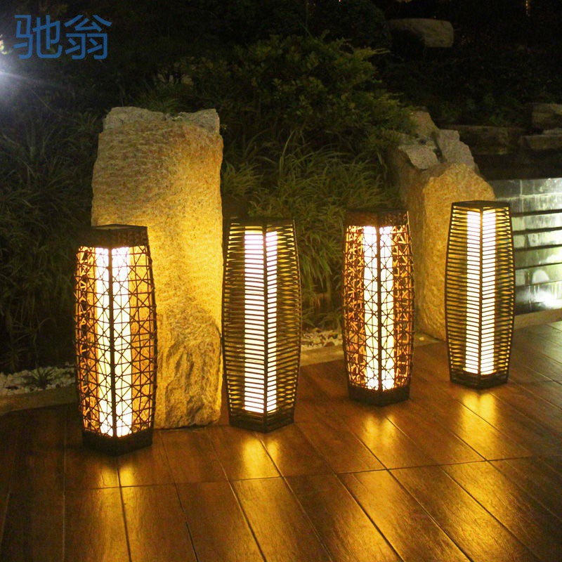 Iji Tengyi Solar Light Home Garden Light Outdoor Floor Street Light Lawn Landscape Light Garden Villa Warm Light