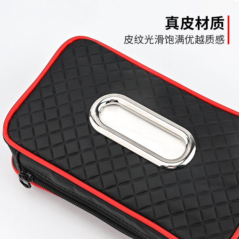 保温杯/车载指甲盒/纸巾盒皮革白底实物图