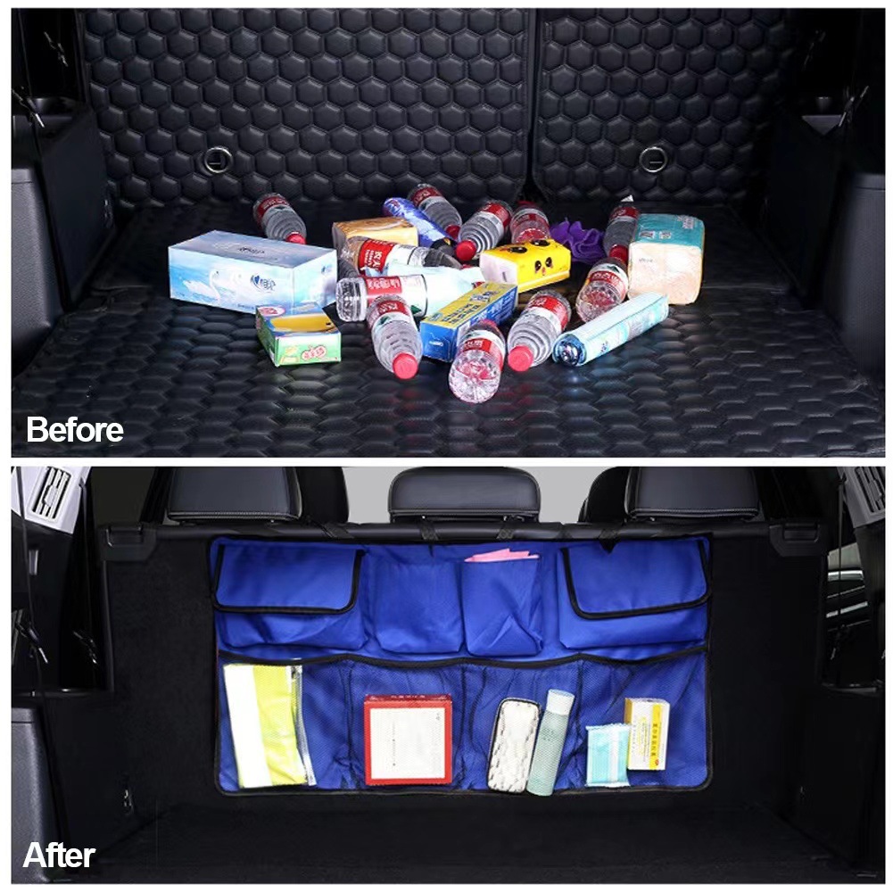 Oxford cloth car trunk storage hanging bag, car storage net bag, Oxford cloth car trunk storage bag Application Scenario