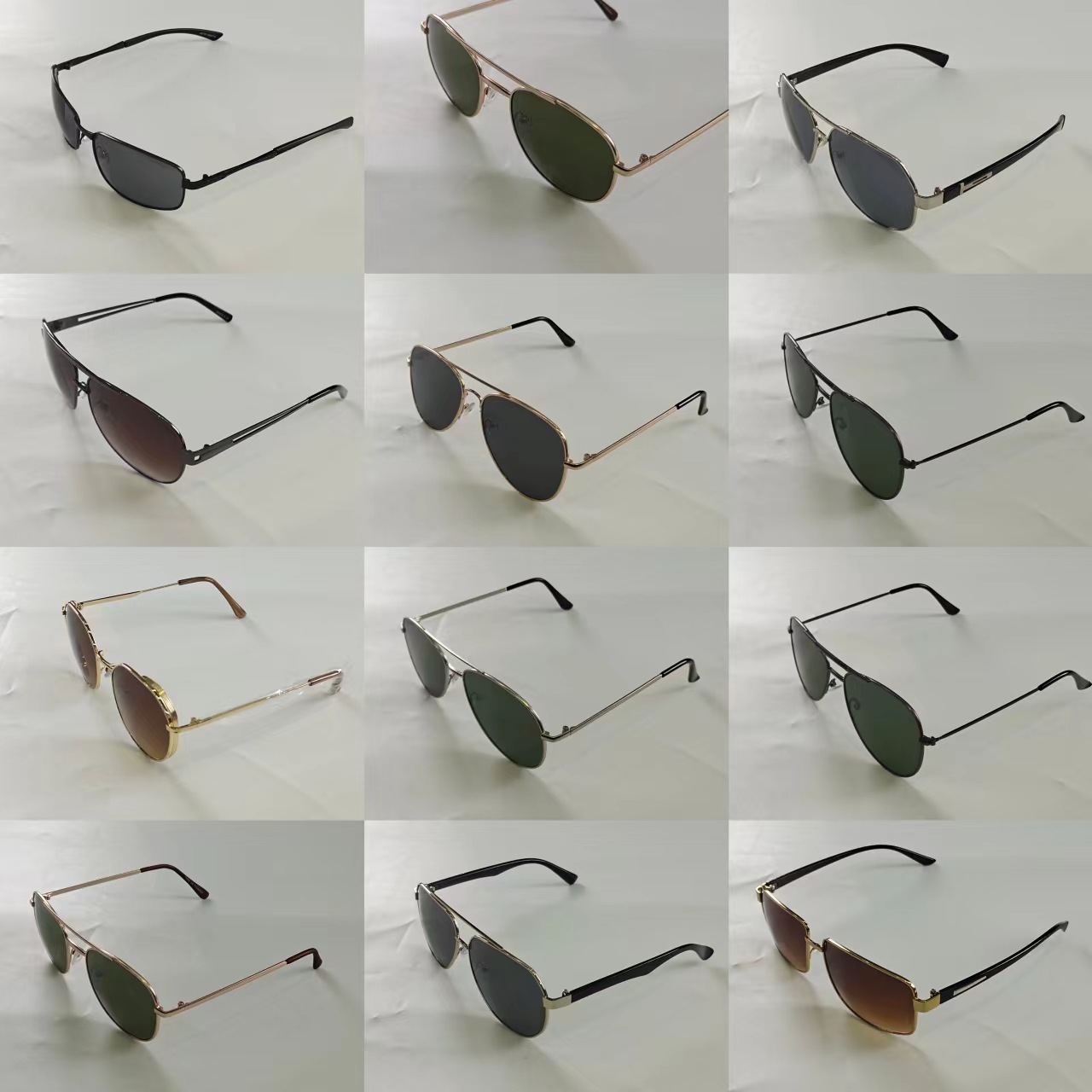 Wholesale of metal sunglasses, mixed batch of men's and women's sunglasses, fashionable and trendy, street stall, wandering around, dazzling sunglasses details Picture