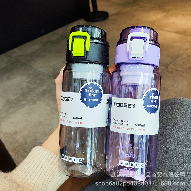 DODGE's new 550ml tritan plastic cup with a filter cartridge cap and a high appearance level sports water cup details Picture