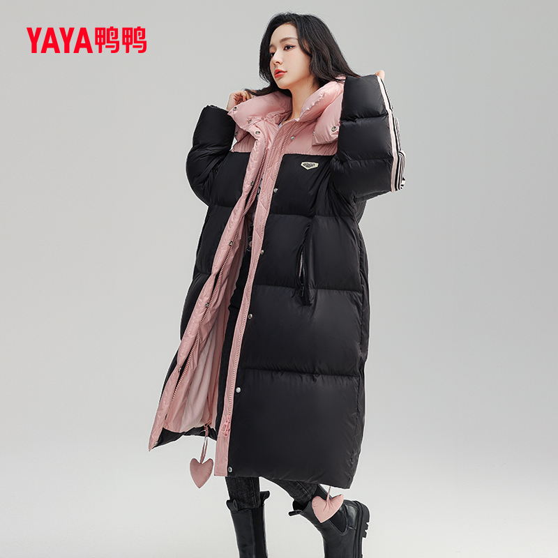 Duck Duck Autumn New Down Jacket Women's Korean Version Thickened Trend Fashion Long Warm Down Coat L details Picture